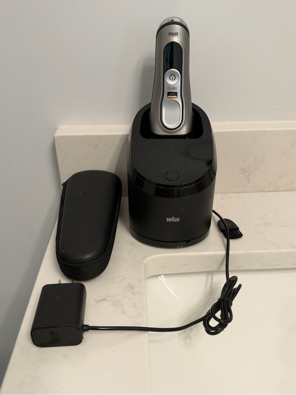 Braun Series 9 Pro Electric Shaver with Charging Dock - Silver & Black